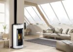 Poêle à granulés CASATELLI Charly 6 glass blanc 6.1 kW – Image 2
