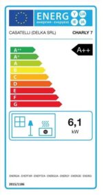 Poêle à granulés CASATELLI Charly 6 métal blanc 6.1 kW – Image 3