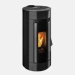 Poêle à granulés CASATELLI Charly 8 glass noir 8.2 kW