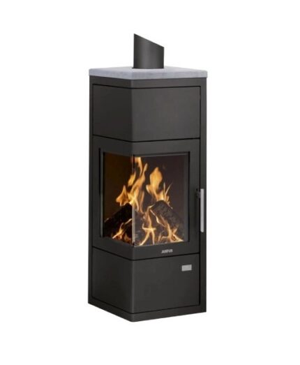Poêle à bois JUSTUS Diego w+ noir 6 kW
