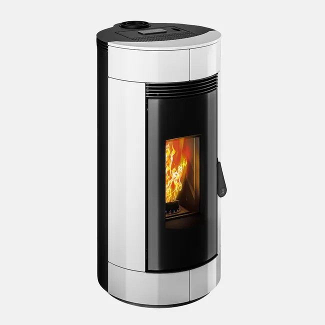 cASATELLI-Charly-8-glass-blanc.jpg Poêle à granulés CASATELLI Charly 8 glass blanc 8.2 kW – Image 1