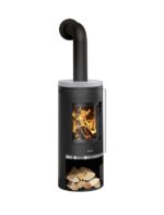 Poêle à bois JUSTUS Faro 2.0 porte fonte noir / gris 6 kW