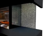 Chemin'Arte Cheminée électrique Murale Lounge Noire 120 cm, Effet flamme LED – Image 5