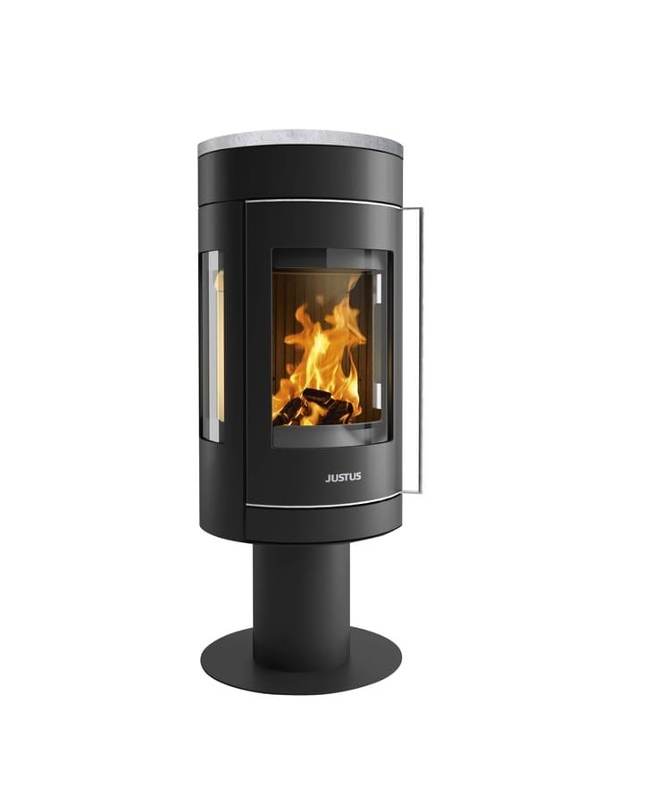 media-75.jpg Poêle à bois JUSTUS Meva noir / gris 5.5 kW – Image 1