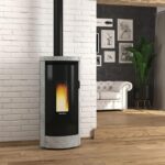 Poêle à granulés EXTRAFLAME Debby gris 9.7 kW