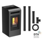 Pack Poêle à granulés canalisable ETNA LUXE Cayenne + Kit de raccordement sortie arrière - 16 Kw – Image 13