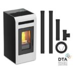 Pack Poêle à granulés canalisable ETNA LUXE Cayenne + Kit de raccordement sortie arrière - 16 Kw – Image 15
