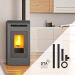 Pack Poêle à granulés canalisable ETNA LUXE Cayenne + Kit de raccordement sortie arrière - 16 Kw – Image 3