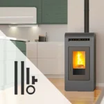 Pack poêle à granulés ETNA Luxe Cayenne + Kit de raccordement sortie arrière  16 Kw