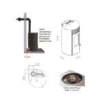 Pack poêle à granulés étanche Giuliana Up + Kit conduits concentrique sortie dessus 9.1 Kw – Image 10