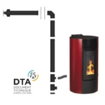 Pack poêle à granulés étanche Segreto Plus + Kit conduits concentrique sortie arrière - 12 Kw – Image 9