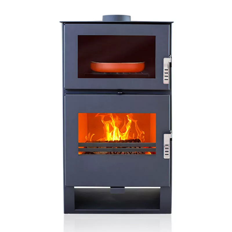 poele-a-bois-avec-four-carrio-inox-2 Poêle à bois avec four ETNA Carrio Inox - 9 Kw