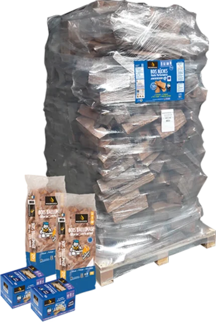 Pack WOODSTOCK bois Bûche 40 ballot 2000 dm3