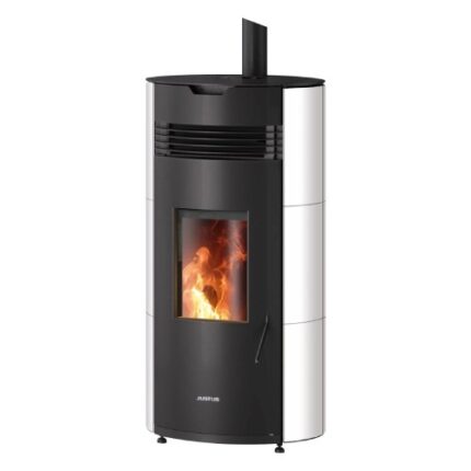 Poêle à granulés Justus Norta 8 kW Blanc soyeux