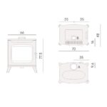Poêle à bois Cadel Hublot 7 Wood 7 kW – Image 5