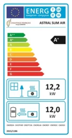 Poêle à granulés Air Slim Astral 12.2 kW Bordeaux Sannover – Image 5