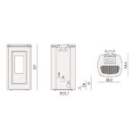 Poêle à granulés Cadel Eclipse Plus 11 - 10.5 kW – Image 6
