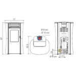 Poêle à granulés Edilkamin Dania Air Tight C Plus 8 kW – Image 4