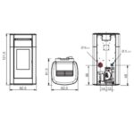 Poêle à granulés Edilkamin Vyda H 19 Evo 19.2 kW Hydro – Image 7