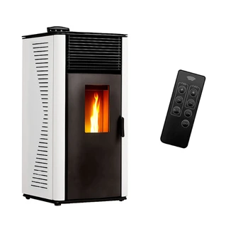 Poêle à granulés air Anita 15 kW Blanc Sannover
