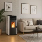 Poêle à granulés étanche Sannover Anita 15 kW Blanc – Image 3