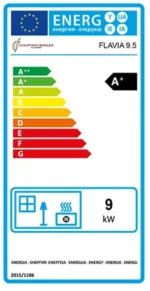 Poêle à granulés étanche Sannover Flavia 9.5 kW Noir + Kit d'installation Complet – Image 5