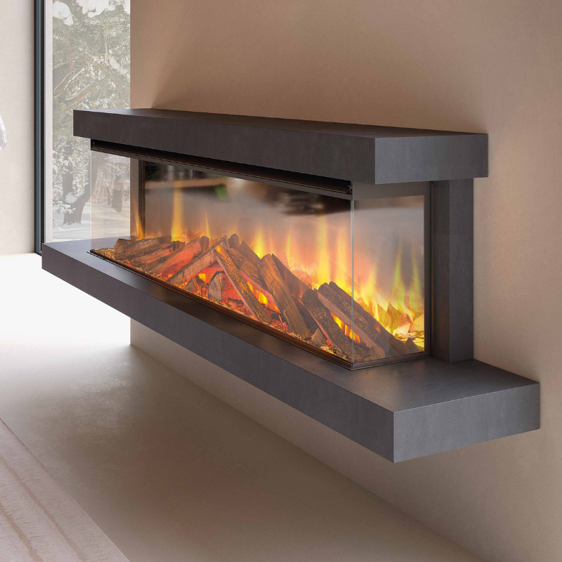 lumen-870 Cheminée électrique Lumen 1600 habillage Anthracite