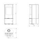 Poêle à bois ETNA Luxe Ignis 9 Kw – Image 4