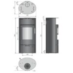 Poêle à bois Justus Island 5 2.0 - 5 kW – Image 4