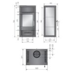 Poêle a bois Justus Texas 6 kW – Image 6