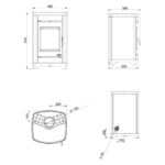 Poêle à bois Palazzetti Charlotte 6T Céramique 6.3 kW – Image 2