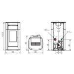 Poêle à granulés Edilkamin Kira2 H 18 Up 19.2 kW Hydro – Image 5