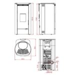 Poêle à granulés Palazzetti Ecofire Jackie Idro N 14 kW – Image 4