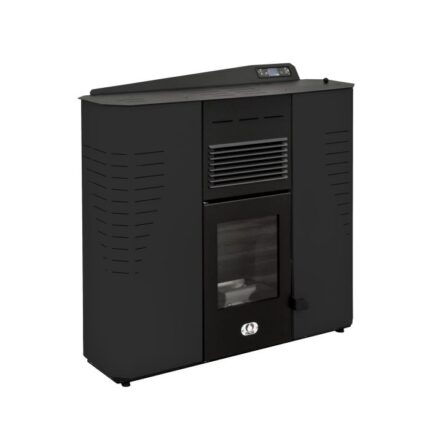 Pack Poêle à granulés Marmolada Étanche 11 Kw Extra Plat + Kit Conduit Ventouse