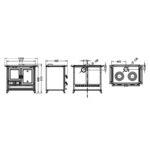 Cuisinière à bois en fonte  THERMOROSSI Margot Evo 12.1 kW – Image 8