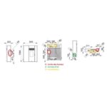 Poêle à granulés extra-plat option canalisable BRONPI Olivia 11 kW – Image 3