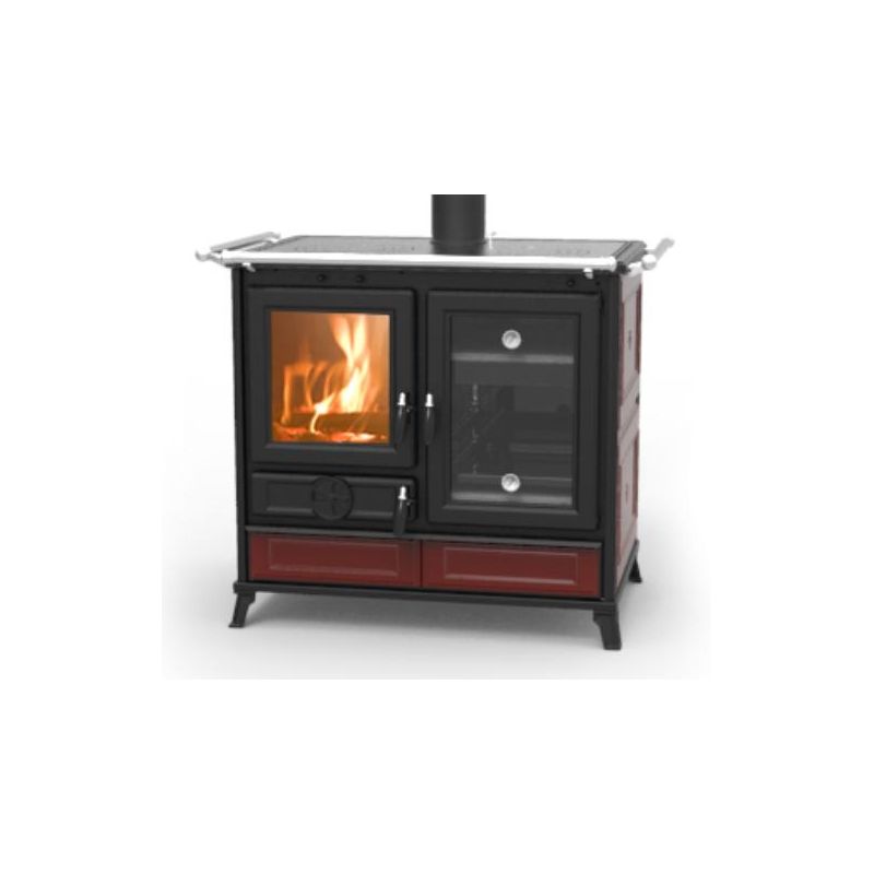 cuisiniere-a-bois-en-ceramique-thermorossi-margherita-evo-121-kw THERMOROSSI Margherita Evo 12.1 kW