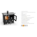 Cuisinière à bois en fonte THERMOROSSI Klara Evo 12.1 kW – Image 6