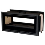 Insert à bois double face canalisable raccordable BRONPI Cairo 110D 15 kW