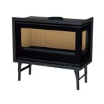 Insert à bois 2 faces canalisable raccordable BRONPI Cairo 90 ED 13 kW