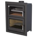 Insert à bois raccordable avec four BRONPI Murano - E 14 kW