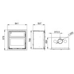 Insert à bois ventilé canalisable avec four BRONPI Denver 15 kW – Image 4