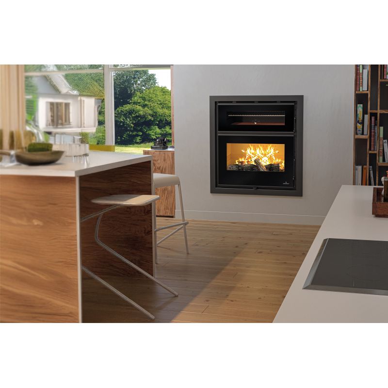 insert-a-bois-ventile-canalisable-avec-four-bronpi-denver-15-kw Insert à bois ventilé canalisable avec four BRONPI Denver 15 kW