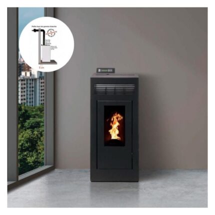 PACK Poêle à granules étanche + Kit ventouse INTERSTOVES Marina Concentrique 11 kW