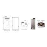 PACK Poêle à granules étanche + Kit ventouse INTERSTOVES Marina Concentrique 13 kW – Image 6