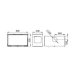 Poêle à bois 3 faces ventilé suspendu BRONPI Bimba 90 3C 13 kW – Image 6