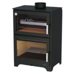 Poêle à bois raccordable avec four BRONPI Murano 14 kW – Image 2