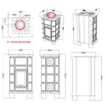 Poêle à bois céramique ORIGINE PHEBO Vesta Décor 10.7 kW – Image 8