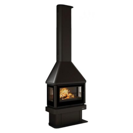 Cheminée à bois 3 faces ventilé raccordable BRONPI Lisboa 3C 10 kW