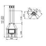 Cheminée à bois d'angle BRONPI Lorca R 14 kW – Image 10